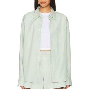 Comme Si La Shirt Classica Button Down Sage Size Small